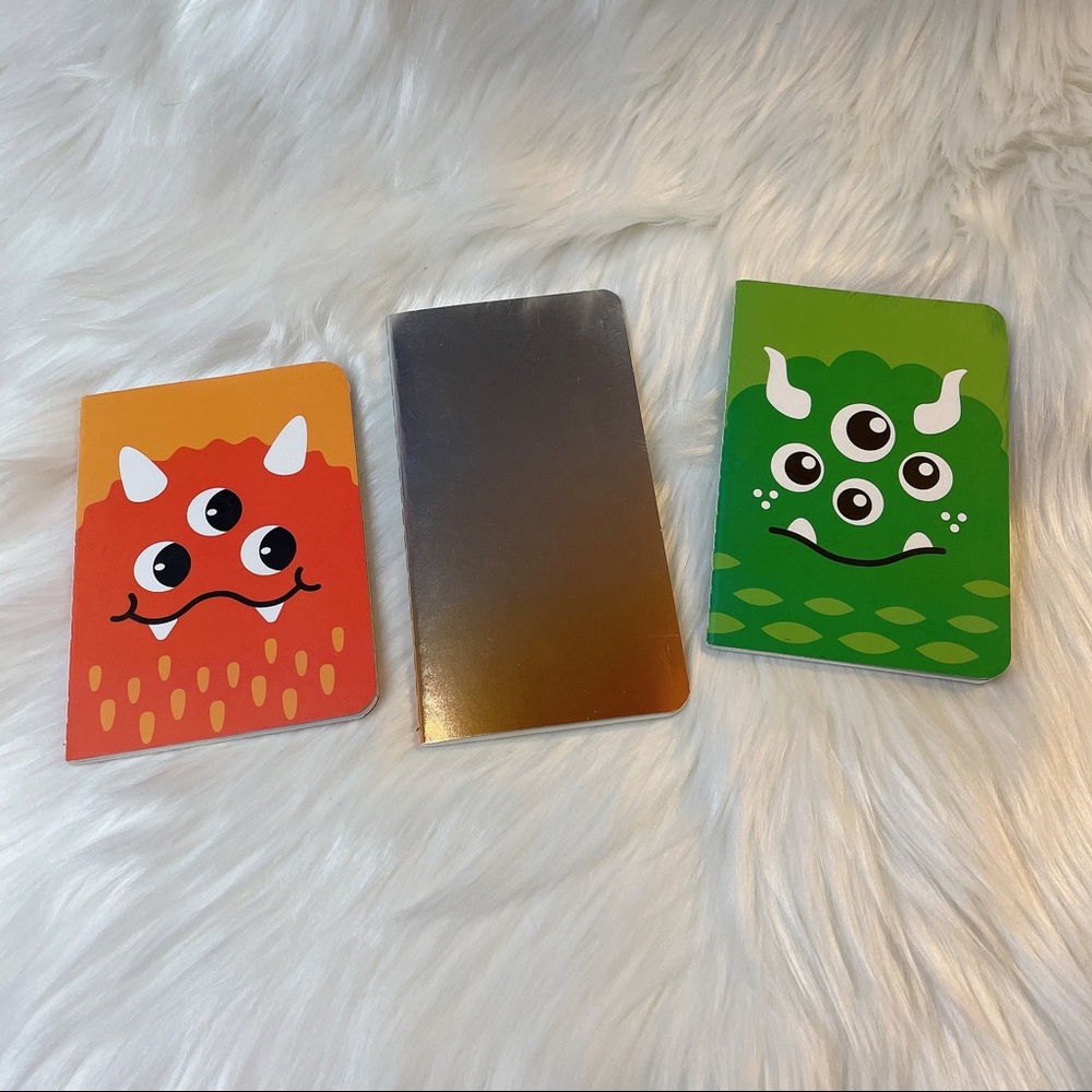 🌸SALE 3/$10 OOLY Mini Kid’s Monster Notebooks Bundle